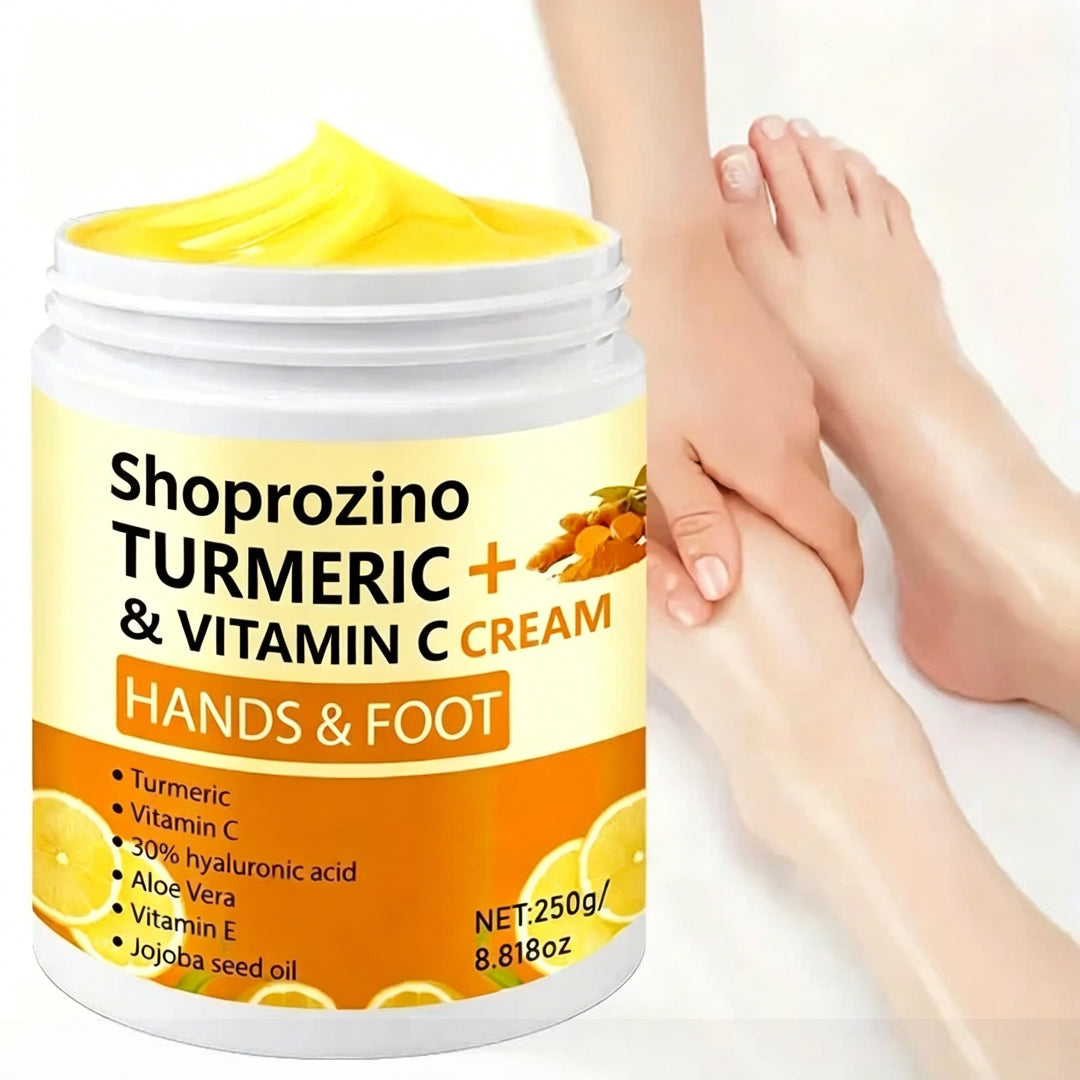 SHOPROZINO™ Hand and Foot Cream Turmeric & Vitamin C-250g – Hypoallergenic