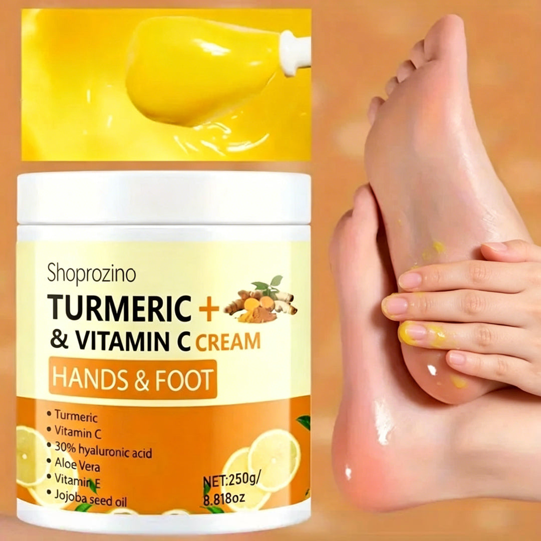 SHOPROZINO™ Hand and Foot Cream Turmeric & Vitamin C-250g – Hypoallergenic