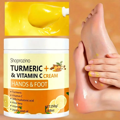 SHOPROZINO™ Hand and Foot Cream Turmeric & Vitamin C-250g – Hypoallergenic