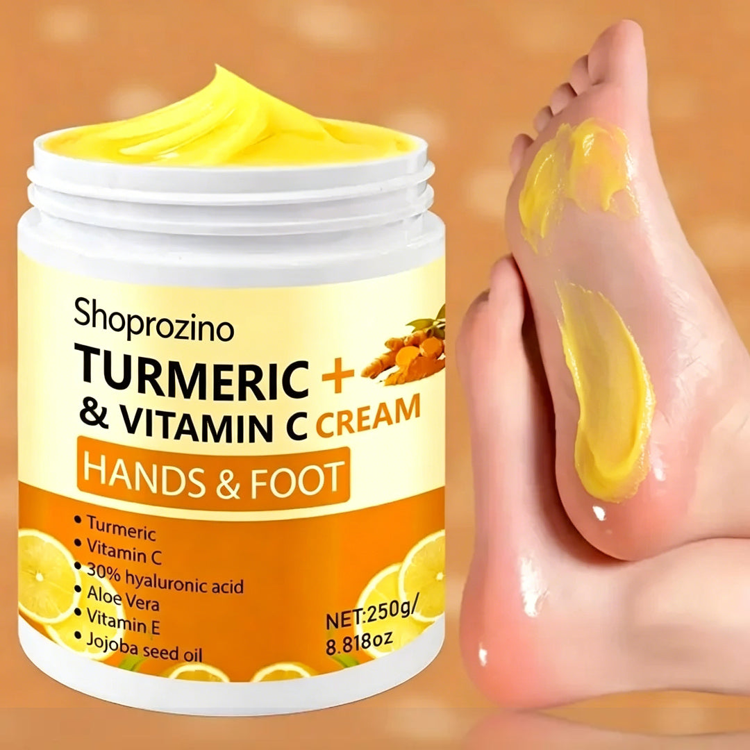 SHOPROZINO™ Hand and Foot Cream Turmeric & Vitamin C-250g – Hypoallergenic