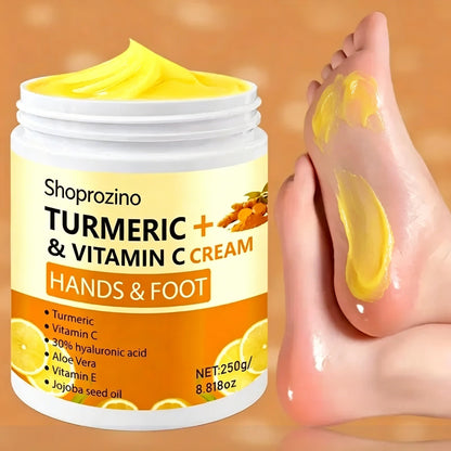 SHOPROZINO™ Hand and Foot Cream Turmeric & Vitamin C-250g – Hypoallergenic