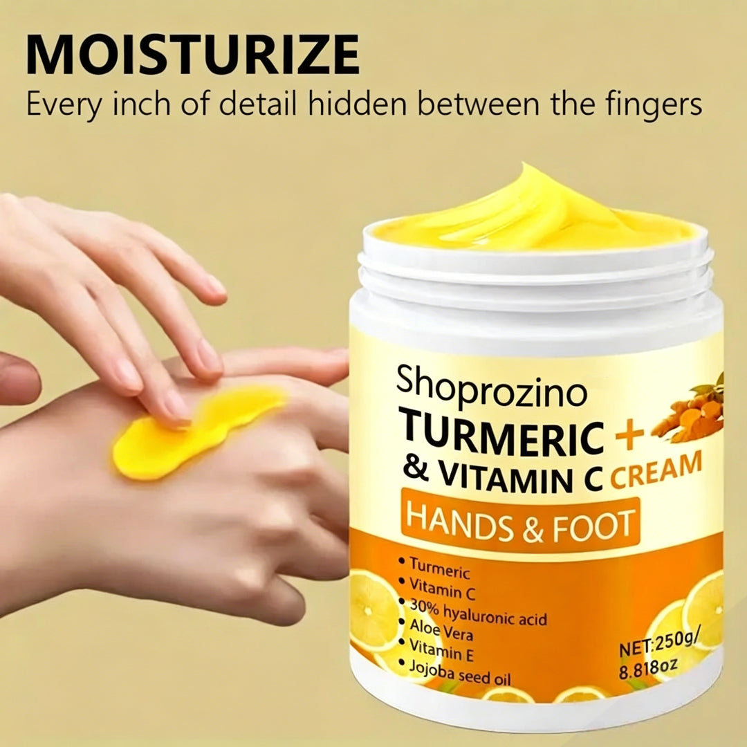 SHOPROZINO™ Hand and Foot Cream Turmeric & Vitamin C-250g – Hypoallergenic