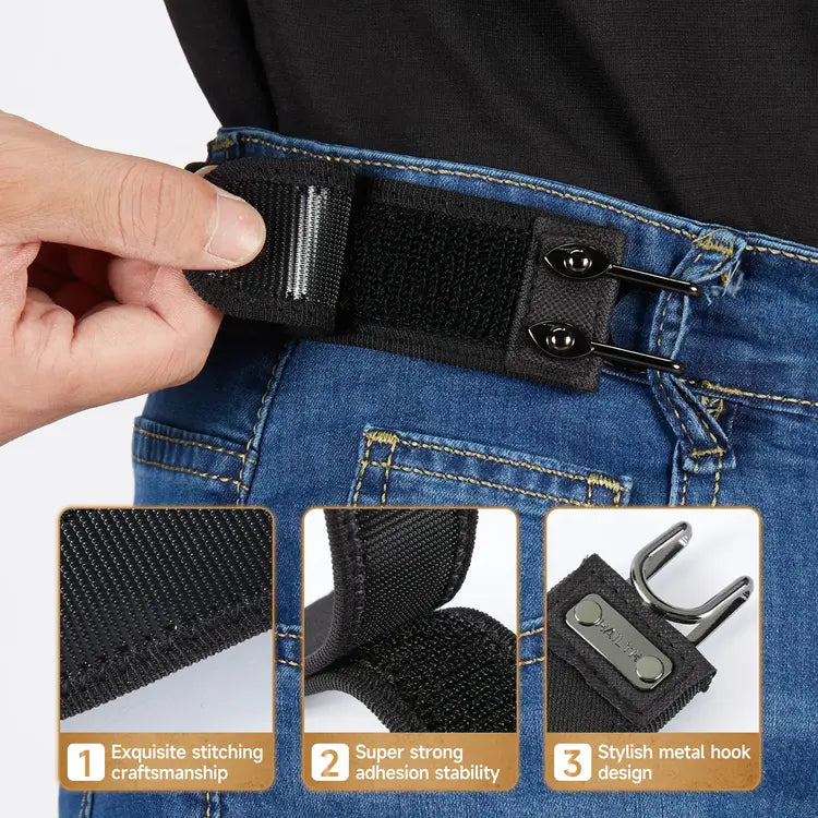 BeltBro Pro – Ultra Comfort Buckle-Free Elastic Belt (2-Pack)