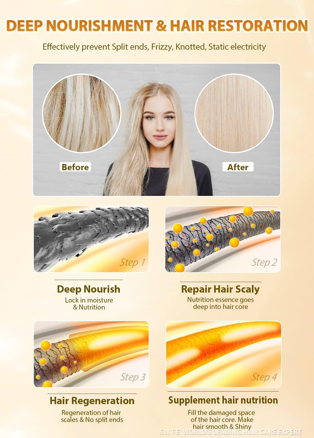 SHOPROZINO Hair Wax Stick Styling Wax For Anti Frizz Hair