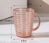 Striped mouthwash cup, household toothbrush cup, wash cup, high-end couple toothbrush cup, toothpaste, tooth mug, toothbrush wash cup, couple style