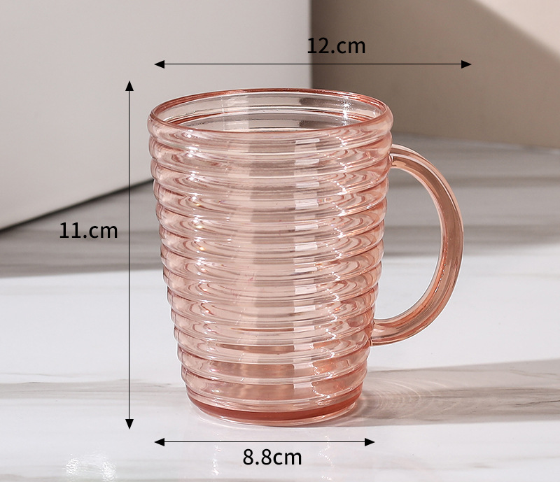 Striped mouthwash cup, household toothbrush cup, wash cup, high-end couple toothbrush cup, toothpaste, tooth mug, toothbrush wash cup, couple style