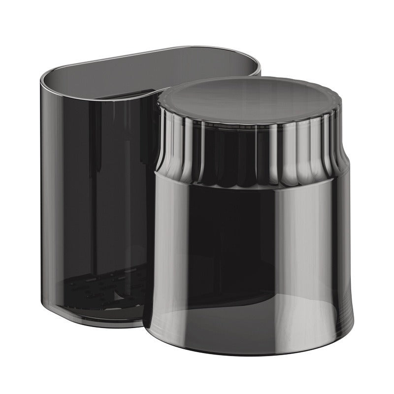 Wall-mounted toothbrush and cup holder, no-drill toothbrush and cup set, bathroom wall-mounted toothbrush storage.